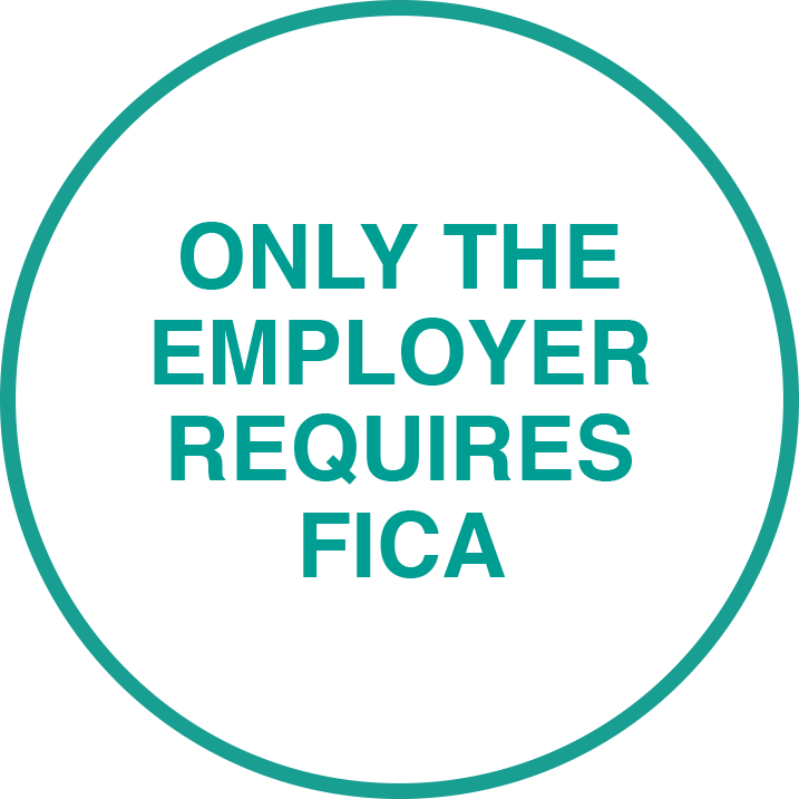 Only the employer requires FICA