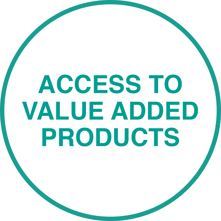 Access to value added products Access to value added products
