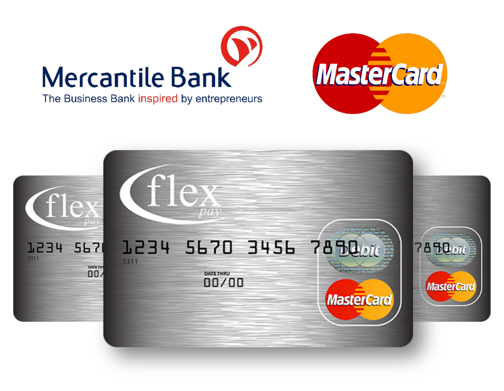 Mercantile Bank, MasterCard, Flex Pay Debit Card